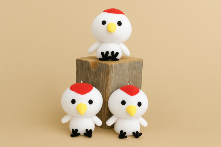 『つるたん』のぬいぐるみストラップ